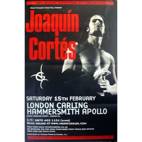 Joaquin Cortès - Póster gigante Hammersmith