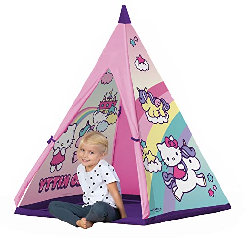 John Tipi 77317 Original Tipi Hello Kitty - Tienda de campaña Infantil con Varillas de plástico