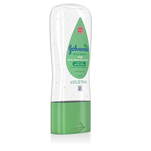 Johnson & Johnson 003296 Baby Gel Oil con Aloe & Vitamin E, 6.5 onzas