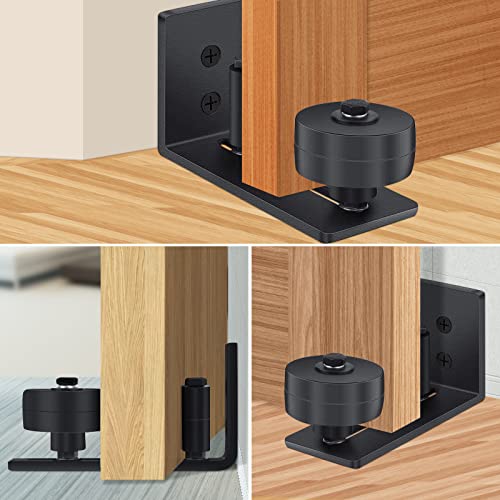 JOLIGAEA 2PCS Guía de Piso Ajustable para Puerta, 8 en 1 Guía de Suelo para Puerta Corredera, Guía Inferior de Acero al Carbono, Sistema Perfecto para Todas las Puertas Correderas