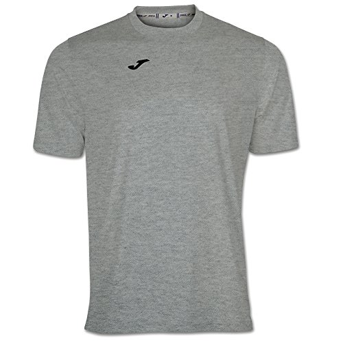 Joma Combi - Camiseta de Manga Corta, Hombre, Gris (Melange claro), L