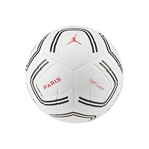 Jordan PSG NK Strk Balones Fútbol, Adultos Unisex, Multicolor (White/Black/Infrared), 5