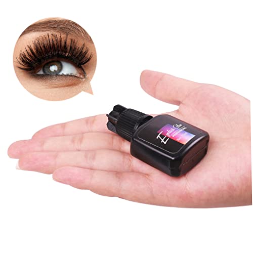 Jorzer Eyelashes Extensions Glue Professional Individual Extra Fuerte Semi Permanente Secado Látex Gratis para Las Mujeres De La Belleza 10ml Peaches Pegamento