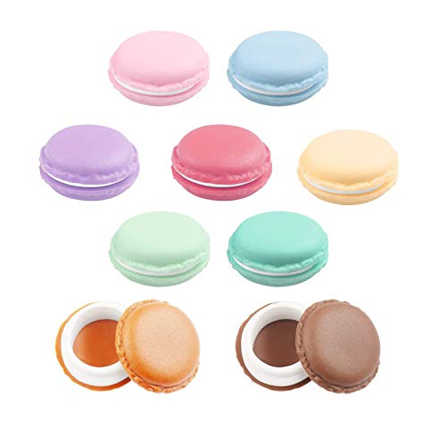 junao 18 Piezas Caja de Almacenamiento de Macarrones de Colores, Caja Organizadora para Joyas Macaron, Caja Mini Macaron Organizador, Adecuada para Almacenar Píldoras, Pendientes, Anillos, Cuentas