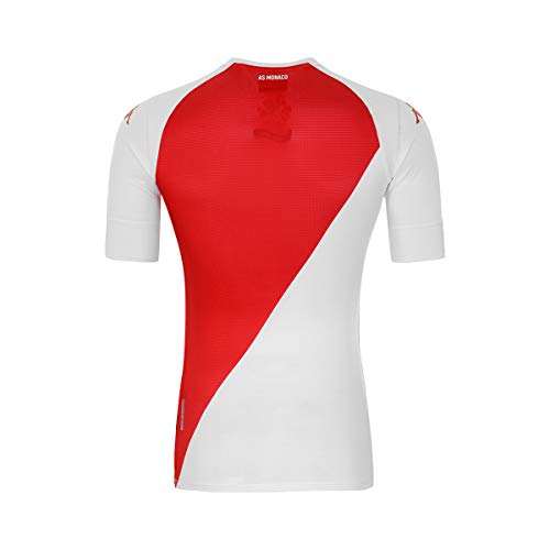 Kappa Kombat Home AS Mónaco Camiseta Hombre Blanco/Rojo