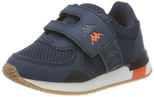 Kappa Mohan 5 V INF, Zapatillas Deportivas Unisex bebé, Azul Marino/Naranja, 25 EU