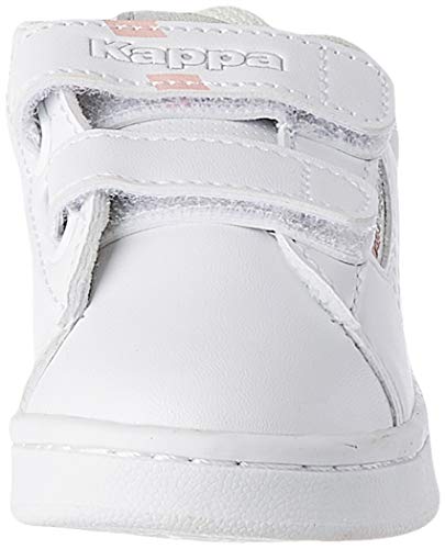 Kappa TCHOURI Velcro INF, Zapatillas Deportivas Unisex niños, Blanco/Gris Plata, 26 EU