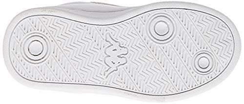 Kappa TCHOURI Velcro INF, Zapatillas Deportivas Unisex niños, Blanco/Gris Plata, 26 EU