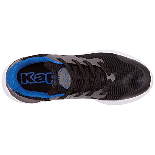 Kappa Zibo, Zapatillas Unisex Adulto, Negro y Gris, 41 EU