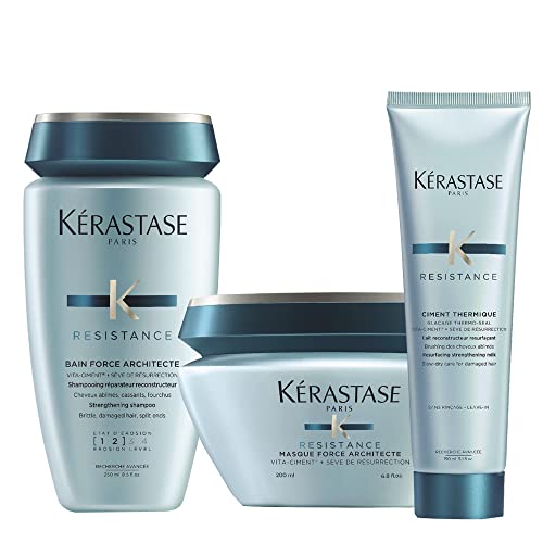 Kerastase Force Architecte Shampoo 250ml Mask 200ml Ciment Thermique 150ml