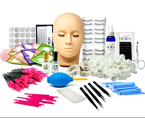 Kit De Extensión De Pestañas mcwdoit, Entrenamiento De Cabeza De Maniquí Profesional Para Principiantes Extensiones De Pestañas Practique Cosmetología Estética