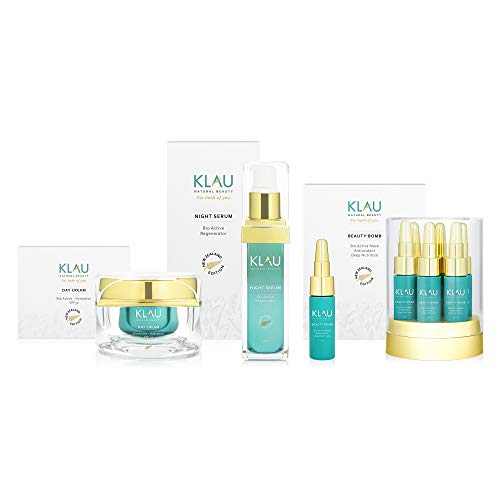 KLAU Beauty Box Bio Crema hidratante de día, sérum de noche y mascarilla hidratante Beauty Bomb