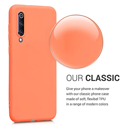 kwmobile Carcasa para Xiaomi Mi 9 SE - Funda para móvil en TPU Silicona - Protector Trasero en Papaya