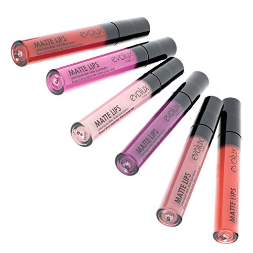 Labial Líquido Mate (Color N.02) Evolux Matte Lips - 6 ml.