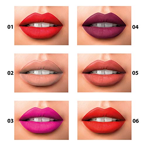 Labial Líquido Mate (Color N.02) Evolux Matte Lips - 6 ml.