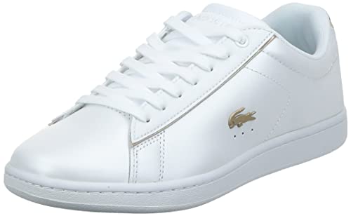 Lacoste Carnaby EVO 118 6 SPW, Zapatillas Mujer, White/Gold, 36 EU