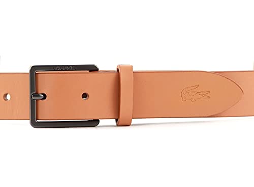 Lacoste Elegance Plain Smooth Leather Belt W100 Brown Sugar - recortable