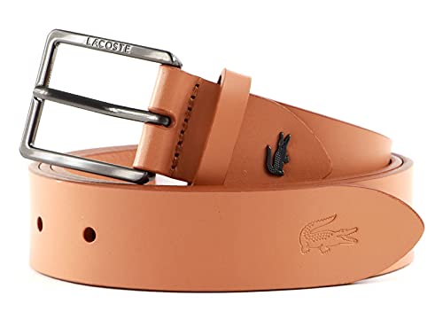 Lacoste Elegance Plain Smooth Leather Belt W100 Brown Sugar - recortable