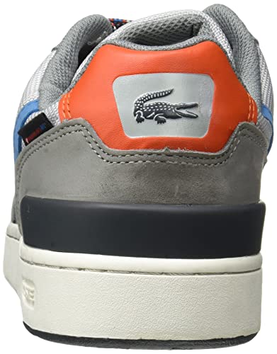 Lacoste T-Clip 0321 1 SMA, Zapatillas Hombre, Gry/Lt BLU, 42.5 EU