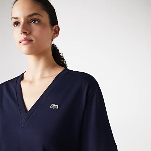 Lacoste TF5458 Camiseta, Marine, 36 para Mujer