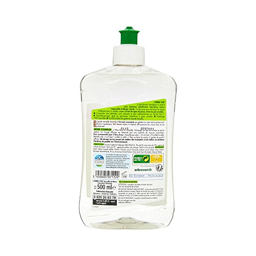 L'Arbre Vert Líquido lavavajillas, almendra, 500 ml