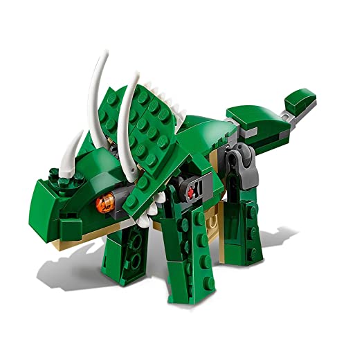 LEGO 31058 Creator 3en1 Grandes Dinosaurios, T. Rex, Triceratops o Pterodáctilo, Juguete de Construcción para Niños y Niñas 7 años