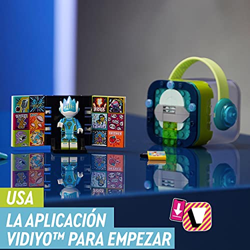 LEGO 43104 VIDIYO Alien DJ Beatbox, Creador de Vídeos Musicales, Juguete Realidad Aumentada, App Set con Mini Figura