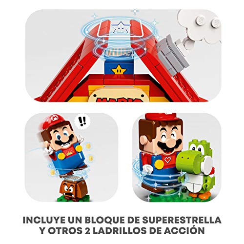 LEGO 71367 Super Mario Set de Expansión: Casa de Mario y Yoshi, Juguete de Construcción para Niños y Niñas 6 años