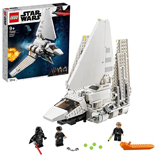 LEGO 75302 Star Wars Lanzadera Imperial, Juguete de Construcción con Mini Figuras de Darth Vader y Luke Skywalker