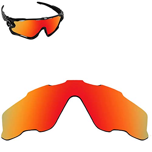 Lentes de repuesto compatibles con OAKLEY JAWBREAKER Polarizado Rojo Mirror