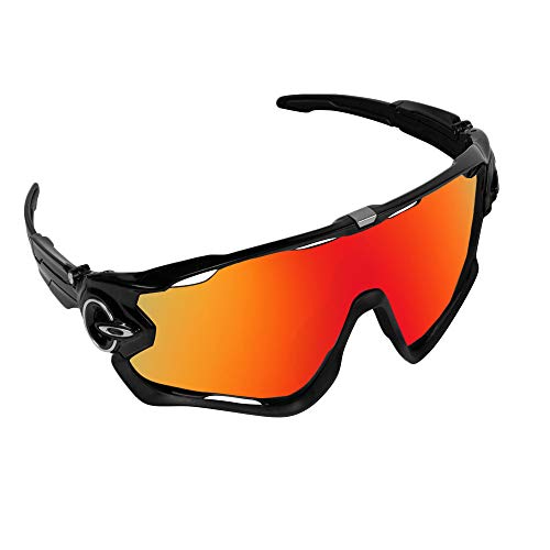 Lentes de repuesto compatibles con OAKLEY JAWBREAKER Polarizado Rojo Mirror