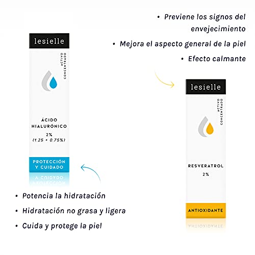 Lesielle S - Crema antiedad en 3 segundos - Retinol 2% - Niacinamida - Ácido Hialurónico - Resveratrol - Crema día y noche - Concentrada - Efectiva