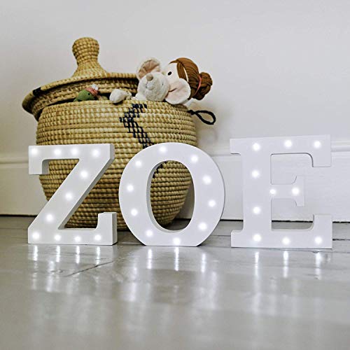 letras madera Letras Led Letras Luminosas Decorativas Letras Alphabet Light Luces De Espejo Del Alfabeto A-Z con Luces de LED para Decoración de DIY FIESTA Dormitorio Decoración de Navidad- Letra (C)