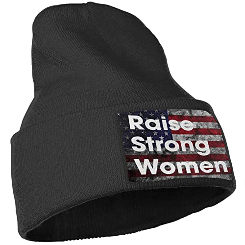 Levantar Mujeres Fuertes otoño Invierno cálido Beanie Hombres Mujeres Unisex cráneo Punto Sombrero Gorra