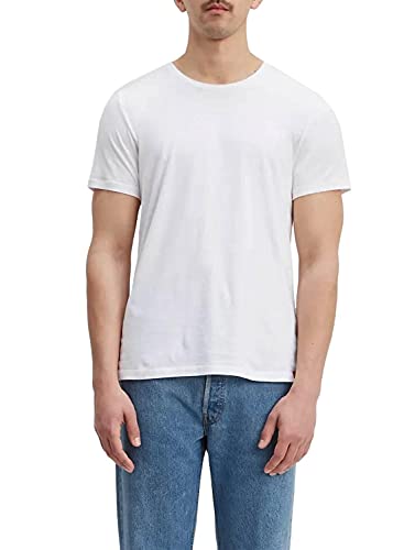 Levi's 2Pk Crewneck 1 Vaqueros Skinny, 2 Pack Slim Crew Dress Blues/White, XXL (Pack de 2) para Hombre