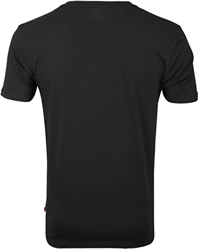 Levi's Levis Men V-Neck 2p Camiseta, Negro (Jet Black 884), M (Pack de 2) para Hombre