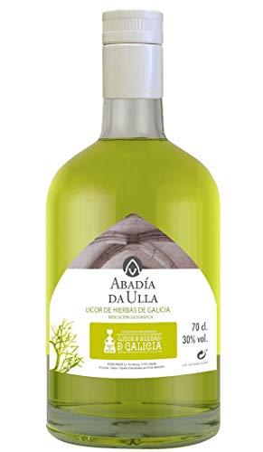 Licor de Hierbas de Orujo Gallego con Denominación de Origen. Aguardiente de Galicia ABADÍA DA ULLA 70cl