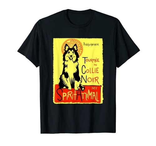 Lindo abrigo áspero Collie pelo áspero perro regalo de arte Camiseta