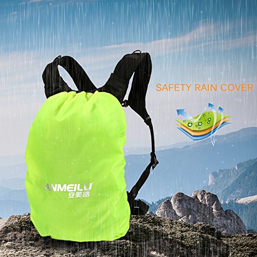 Lixada Mochila de Ciclismo Impermeable 18L Unisexo Respirable Ultraligero con Cubierta de Lluvia Mochila de Hombro para Ciclismo Montañismo Viajes