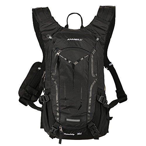 Lixada Mochila de Ciclismo Impermeable 18L Unisexo Respirable Ultraligero con Cubierta de Lluvia Mochila de Hombro para Ciclismo Montañismo Viajes