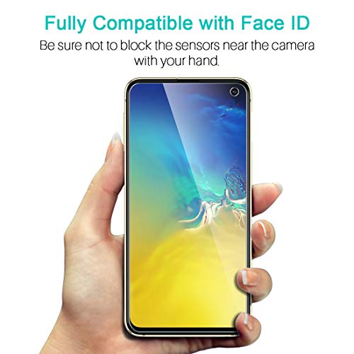 LK Compatible con Samsung Galaxy S10e Protector de Pantalla,3 Pack,9H Dureza Cristal Templado, Equipado con Marco de Posicionamiento,Vidrio Templado Screen Protector