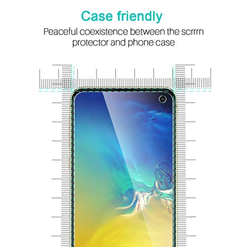 LK Compatible con Samsung Galaxy S10e Protector de Pantalla,3 Pack,9H Dureza Cristal Templado, Equipado con Marco de Posicionamiento,Vidrio Templado Screen Protector