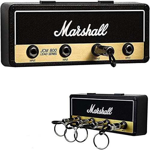 Llavero Montado en la Pared, MYSHELL Llavero JCM800 Gancho Para Amplificador de Guitarra Montaje en Pared Artículos Para el Hogar, con 4 Llaveros de Enchufe