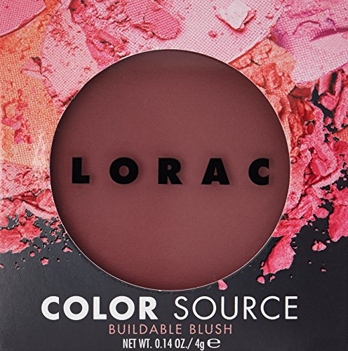 LORAC Color Source Buildable Blush Infrared, Colorete en Polvo, Acabado Sedoso, Mate y Satinado, Colorete para un Maquillaje Profesional, Tono Burdeos