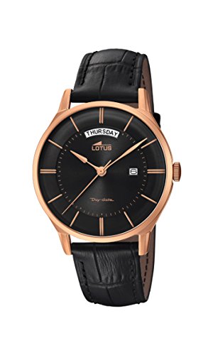 Lotus Watches Reloj Análogo clásico para Hombre de Cuarzo con Correa en Cuero 18422/2