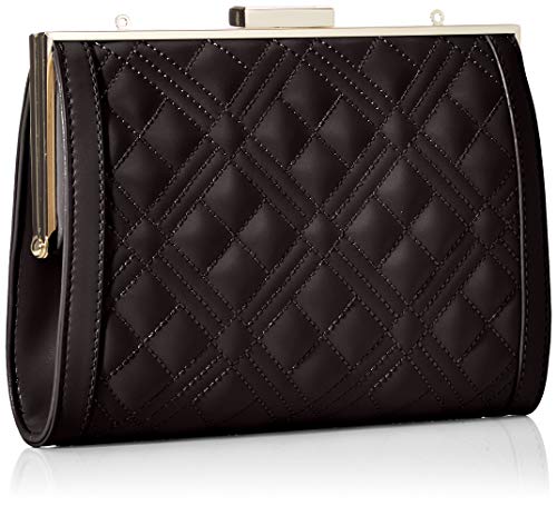 Love Moschino Jc4289pp0a, Bolso de Mano. para Mujer, Negro (Black Quilted), 6x15x21 Centimeters (W x H x L)