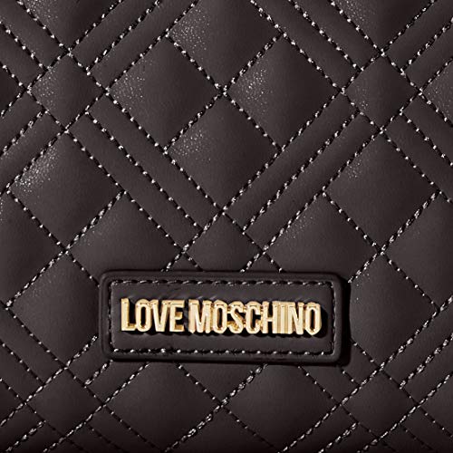 Love Moschino Jc4289pp0a, Bolso de Mano. para Mujer, Negro (Black Quilted), 6x15x21 Centimeters (W x H x L)