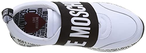 Love Moschino, Scarpe Da Donna, Pre Collezione Autunno Inverno 2021, Zapatillas Mujer, Color Blanco, 37 EU