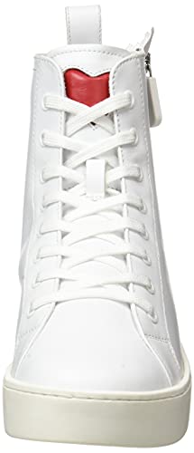 Love Moschino, Zapatos de Mujer, colección Otoño Invierno 2021, Zapatillas, Bianco, 38 EU