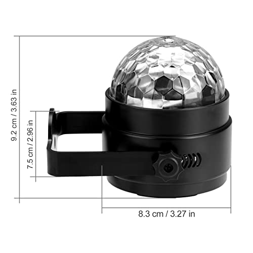 Luces de fiesta LUNSY activadas por sonido con control remoto Dj Lighting RGB Disco Ball Light, lámpara estroboscópica 7 modos Stage Par Light para Home Room Dance Parti